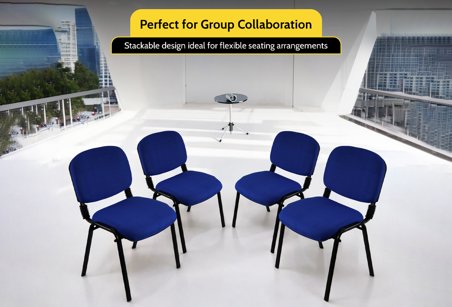 Meta Furniture Fabric Stacking Chair - Comfortable & Durable
