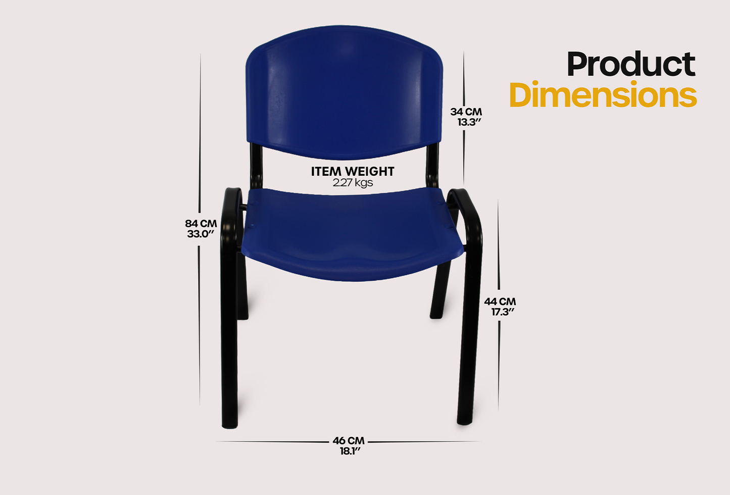 Meta Furniture Plastic Stacking Chair for Office