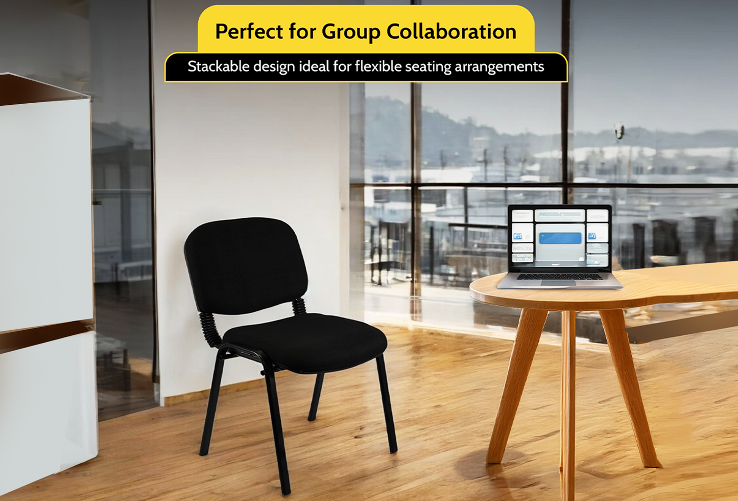 Meta Furniture Fabric Stacking Chair - Comfortable & Durable