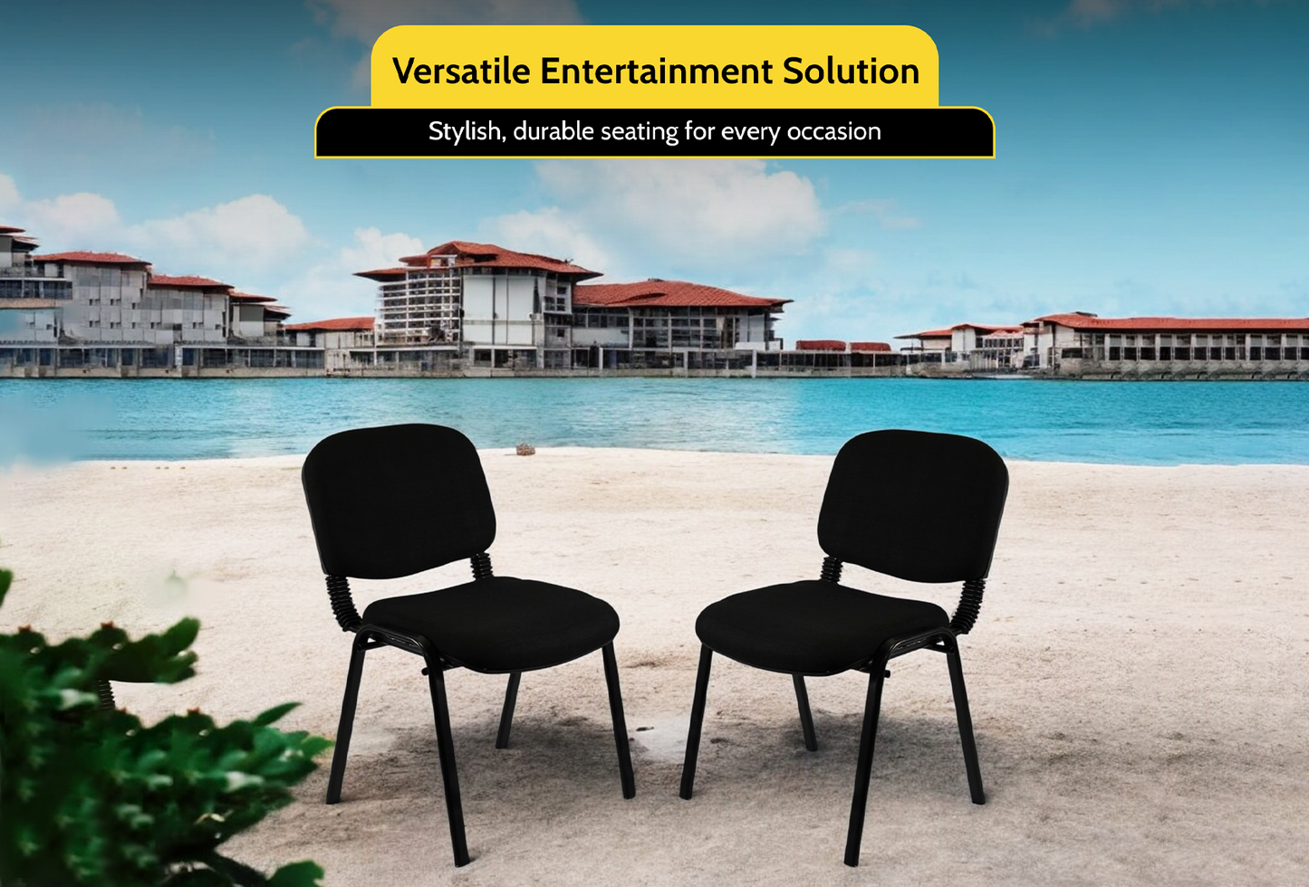 Meta Furniture Fabric Stacking Chair - Comfortable & Durable