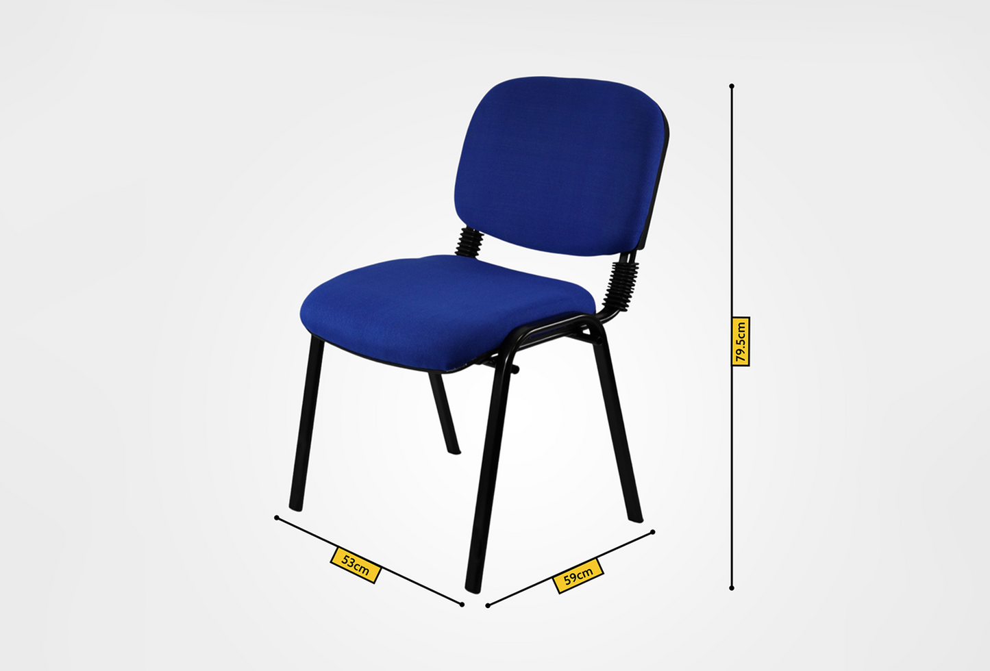 Meta Furniture Fabric Stacking Chair - Comfortable & Durable