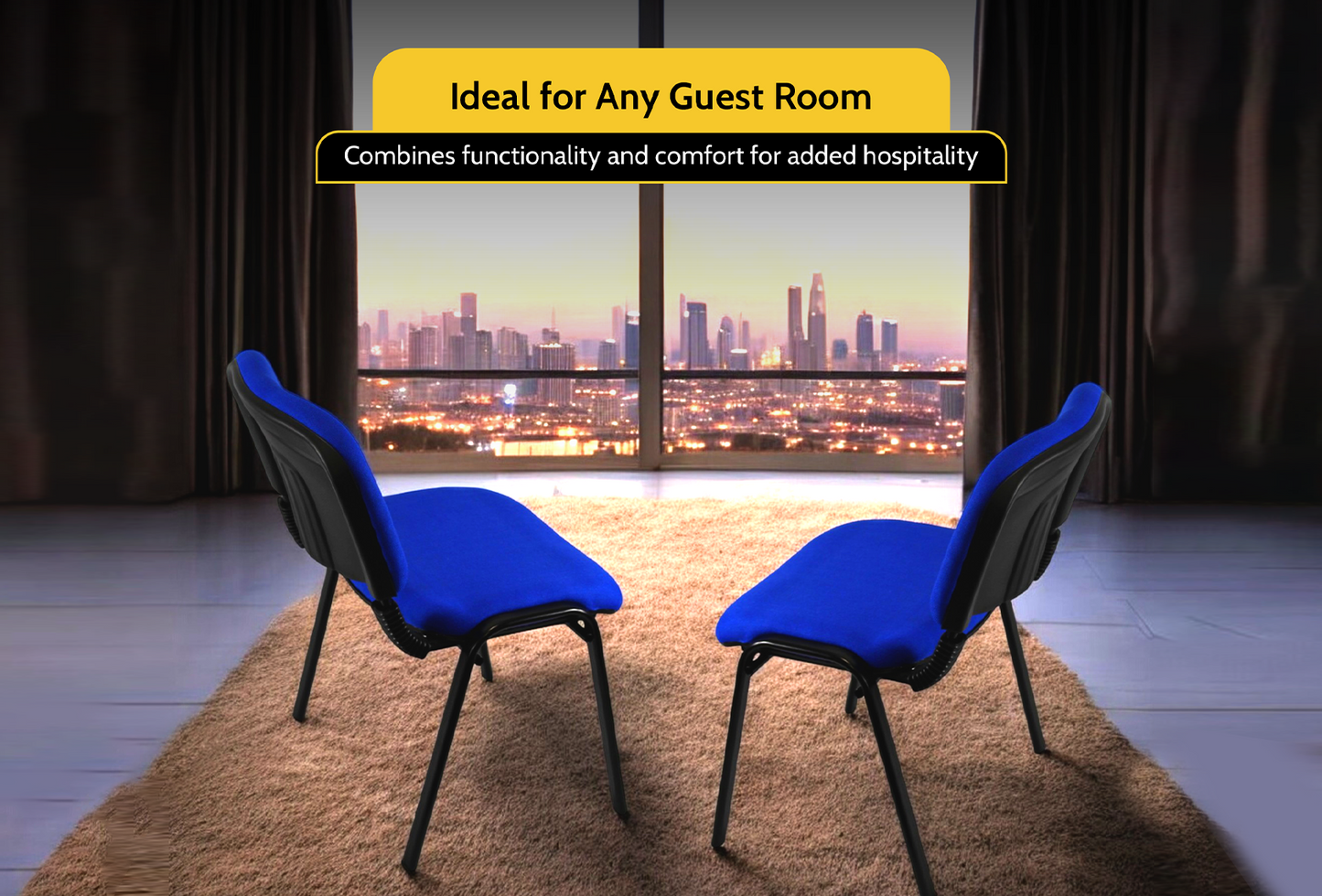 Meta Furniture Fabric Stacking Chair - Comfortable & Durable