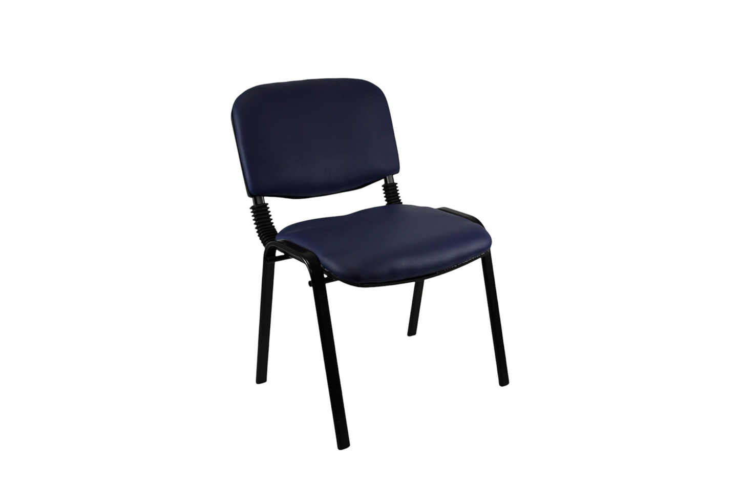 Meta Furniture Leather Stacking Chair with Padded Seat
