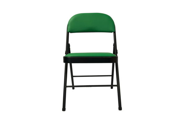 Leather Folding Chair with Padded Seat | Meta Furniture