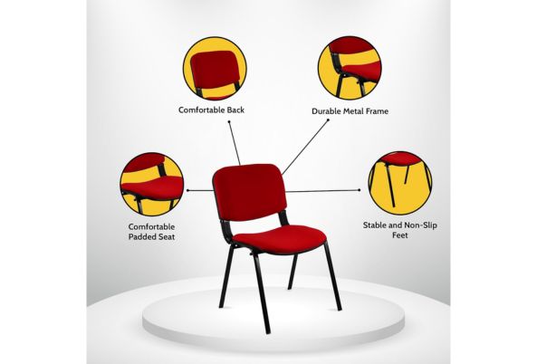 Fabric Stacking Chair By Meta Furniture