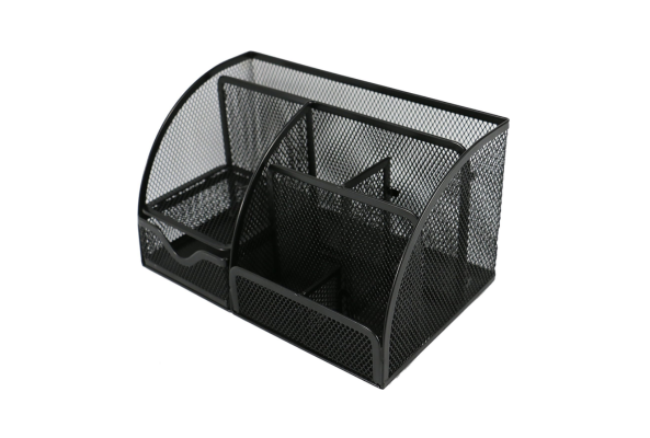 Meta Furniture black metal mesh Organizer Set with multiple compartments for desk storage 13