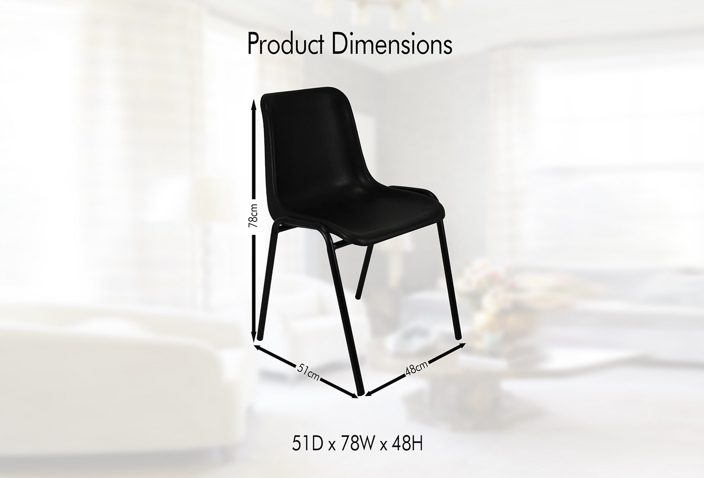 Modern Plastic Stackable Chairs