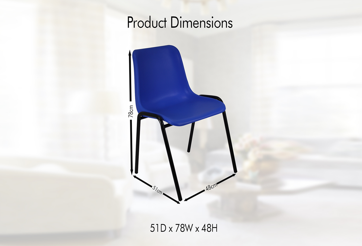 Modern Plastic Stackable Chairs
