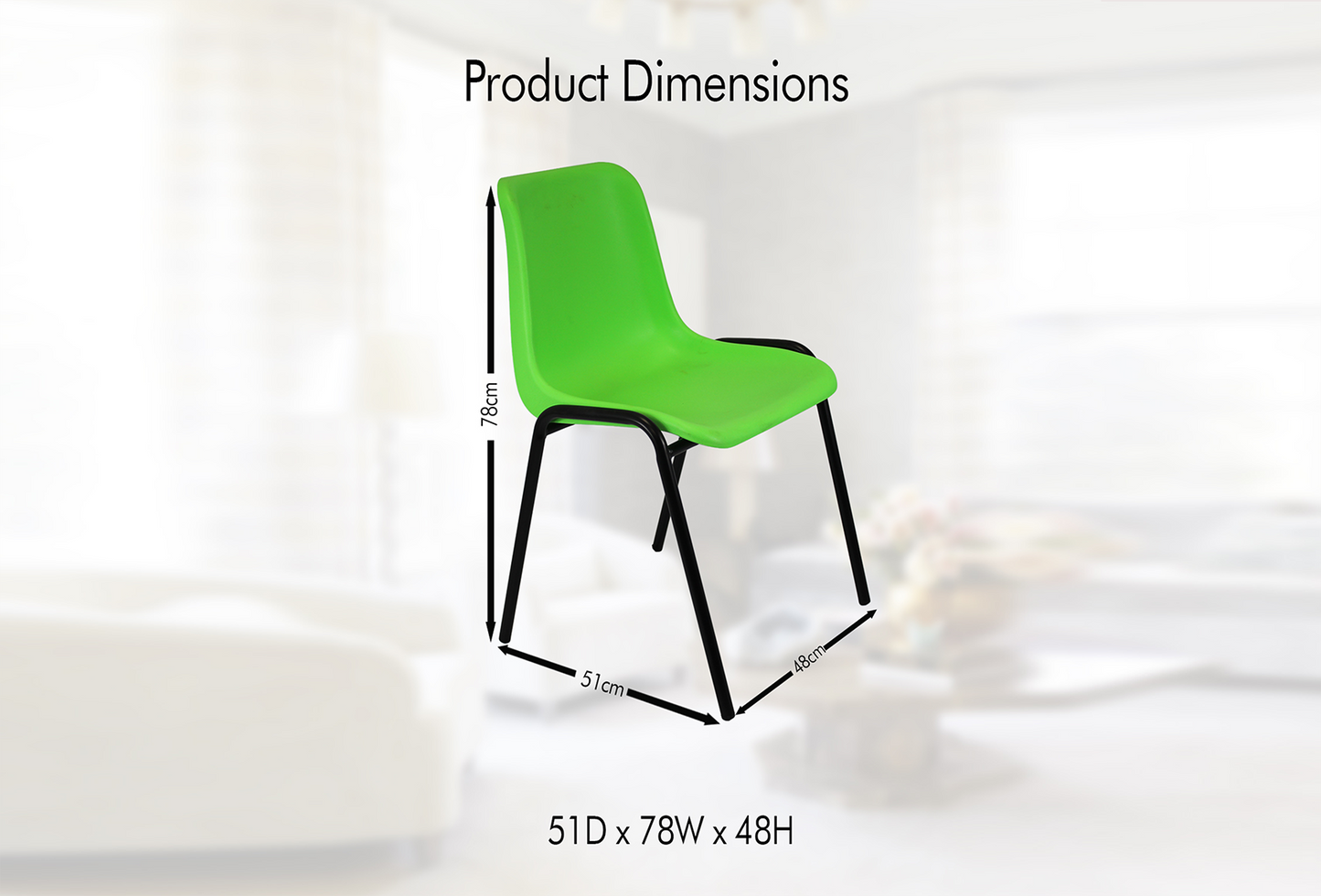 Modern Plastic Stackable Chairs