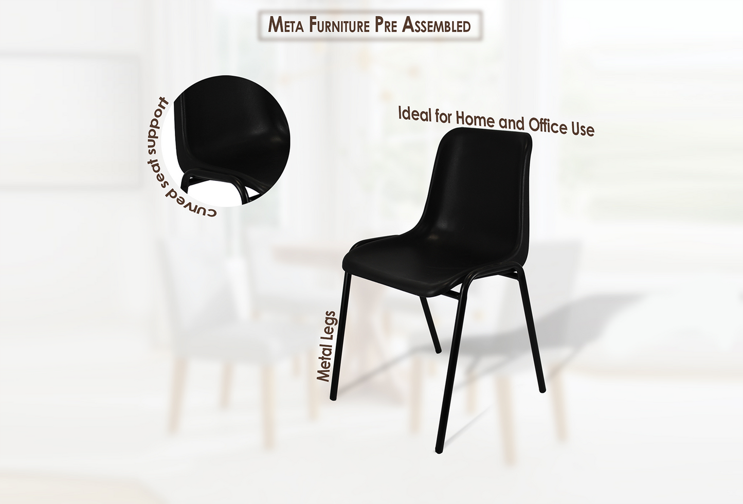 Modern Plastic Stackable Chairs