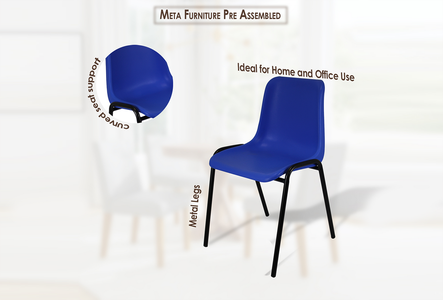 Modern Plastic Stackable Chairs