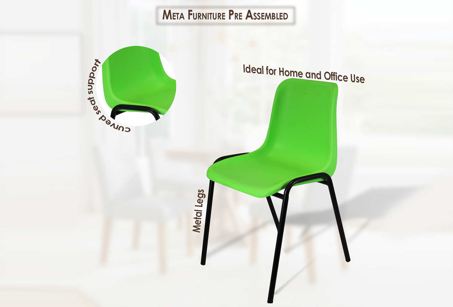 Modern Plastic Stackable Chairs