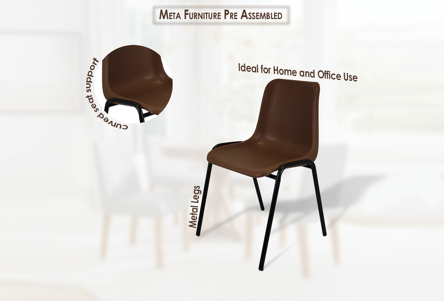 Modern Plastic Stackable Chairs