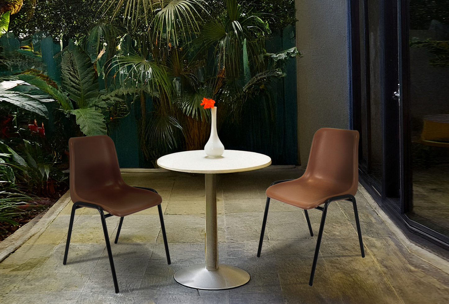 Modern Plastic Stackable Chairs
