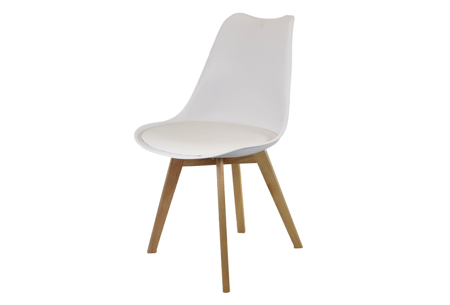 Meta Furniture Modern Dining Chair with Wood Legs