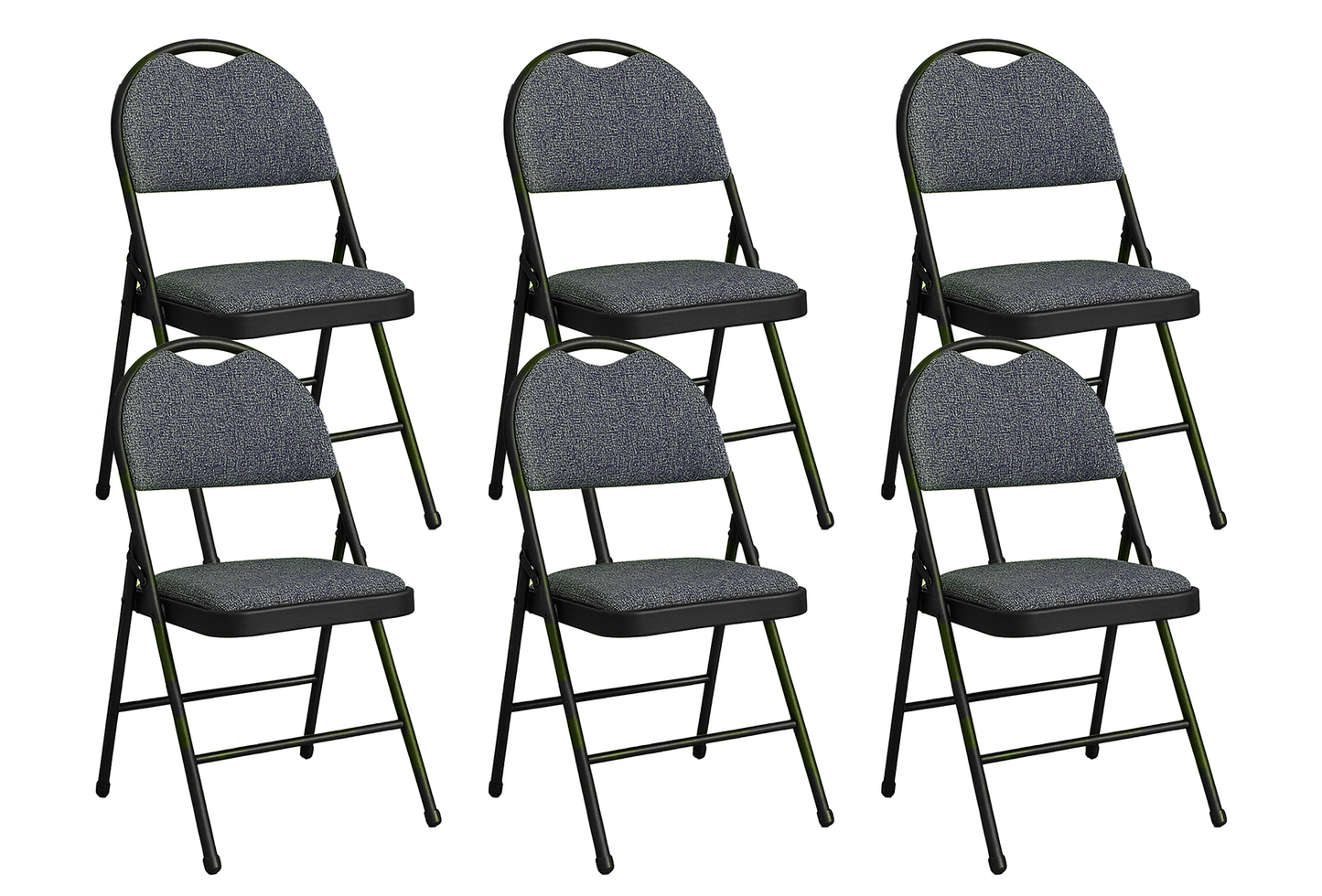 Meta Furniture Heavy Duty Folding Chair with Padded Seat & Backrest