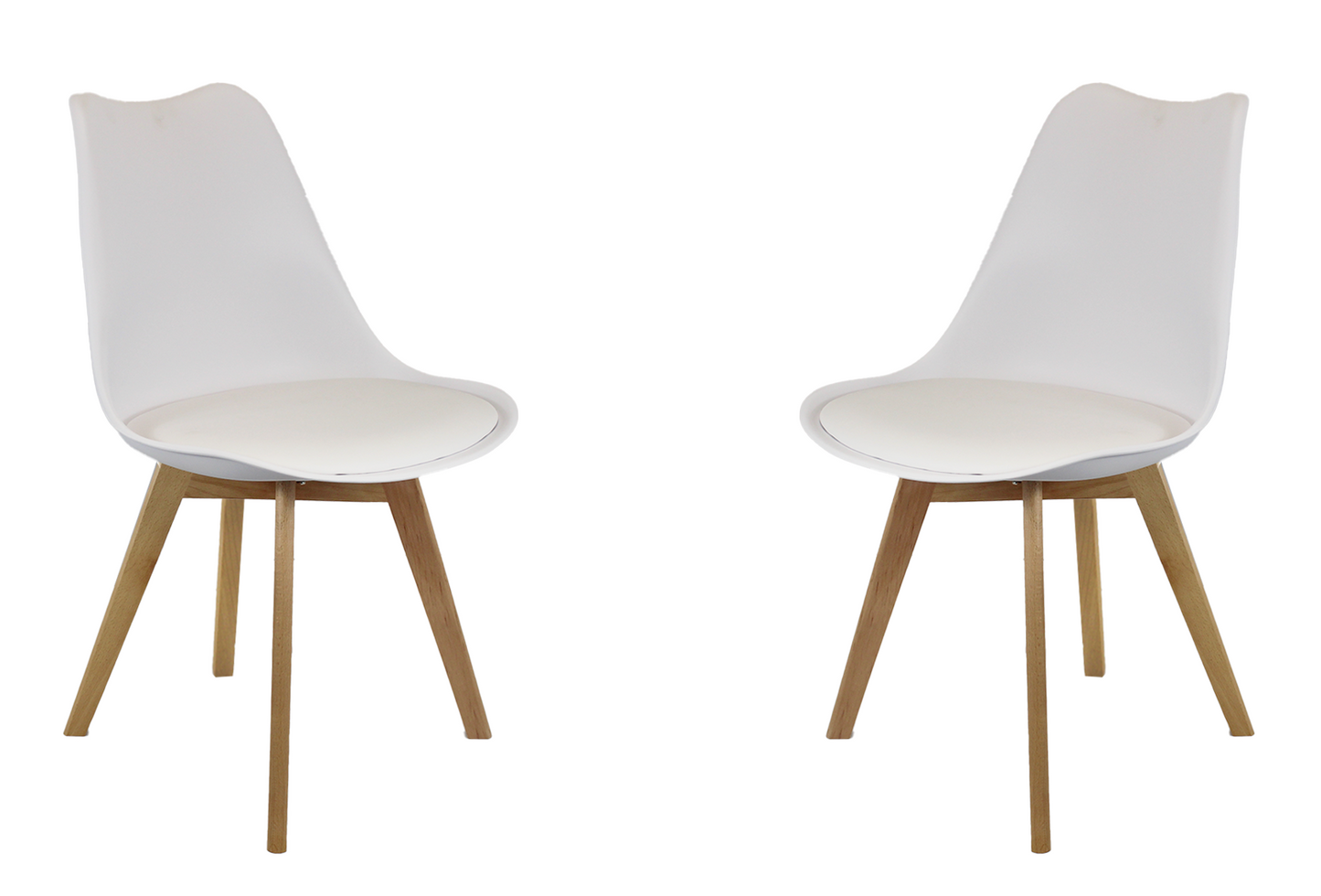 Meta Furniture Modern Dining Chair with Wood Legs