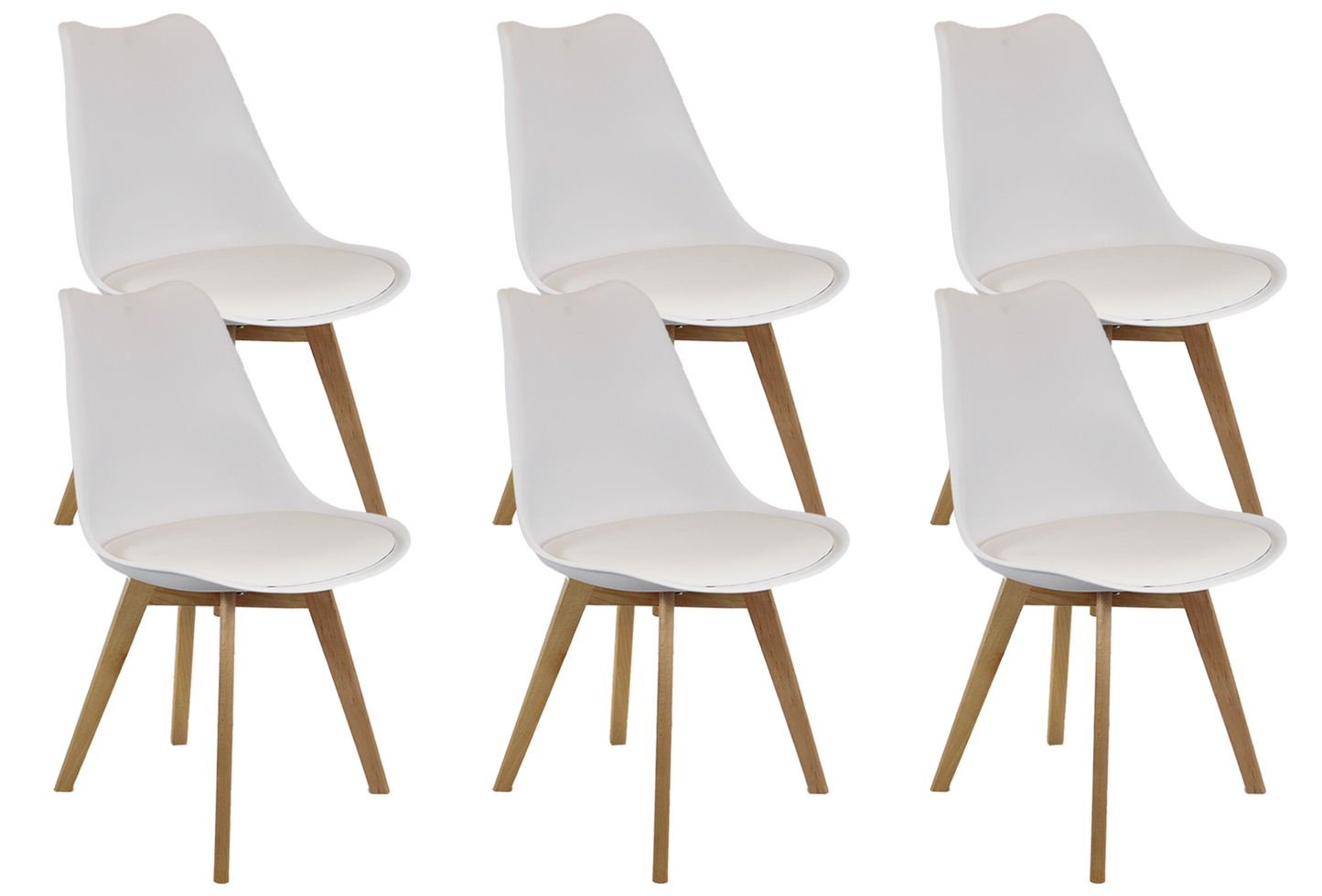 Meta Furniture Modern Dining Chair with Wood Legs