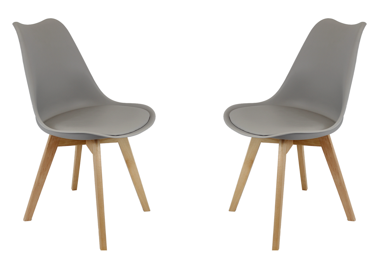 Meta Furniture Modern Dining Chair with Wood Legs