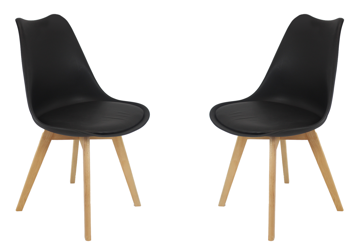 Meta Furniture Modern Dining Chair with Wood Legs