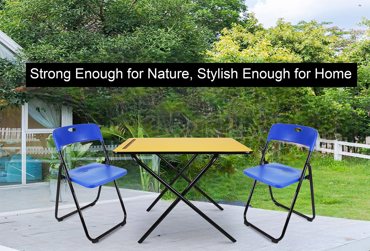 Meta Furniture Plastic Folding Chair & Exam Table Set
