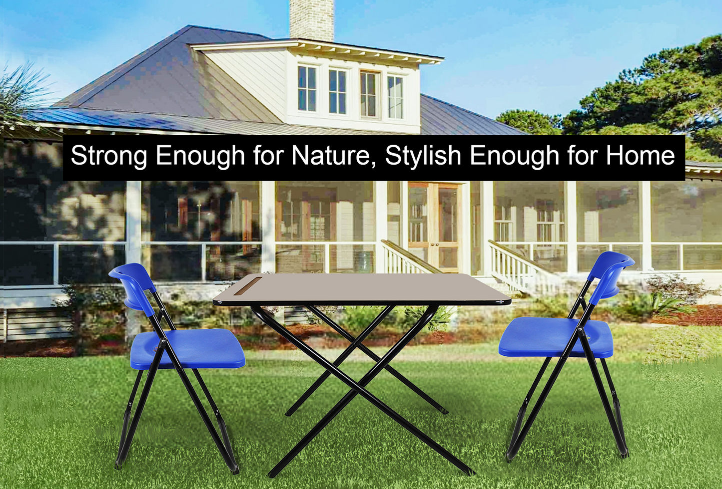 Meta Furniture Plastic Folding Chair & Exam Table Set
