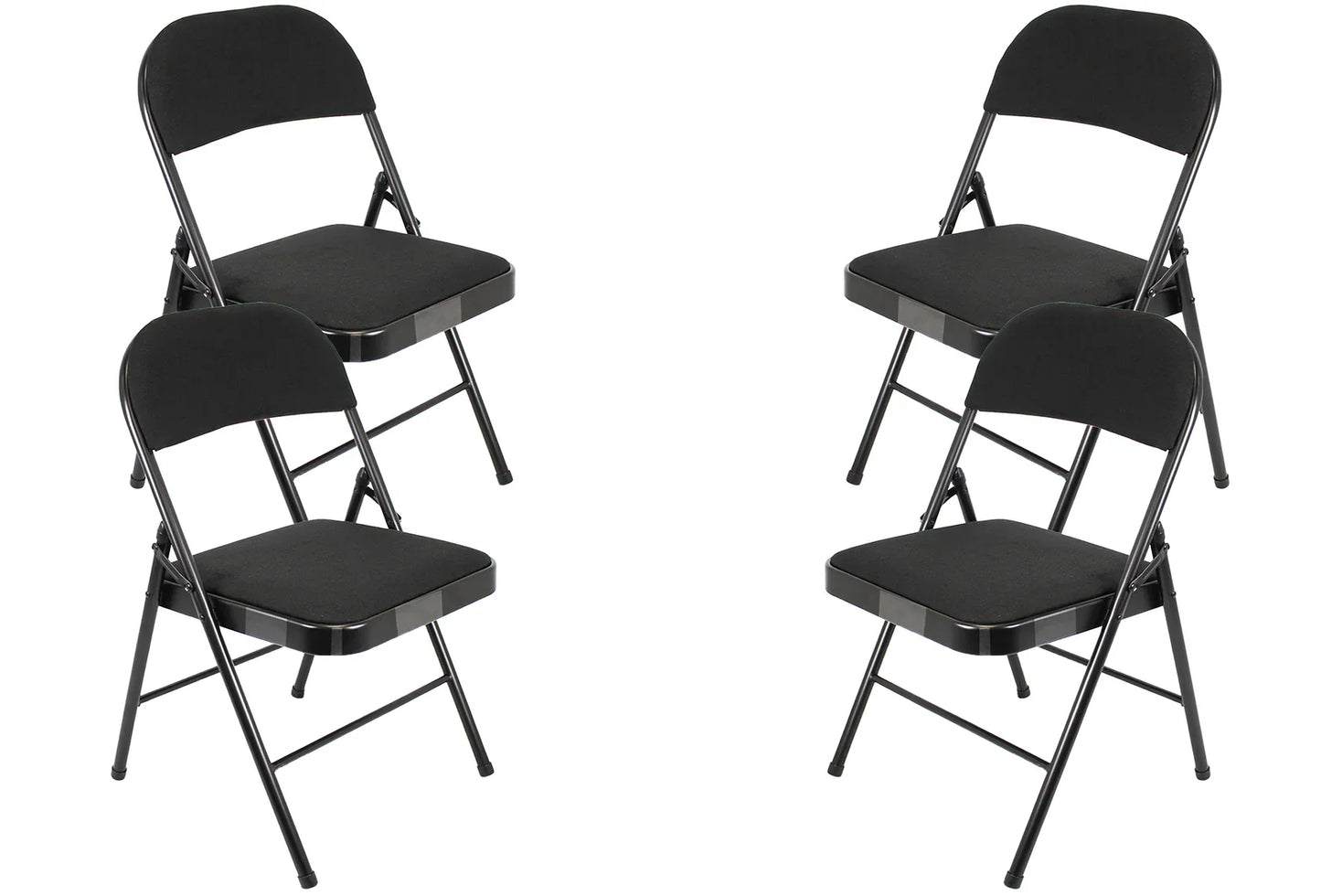 Meta Furniture Fabric Folding Chair with Comfort Cushion