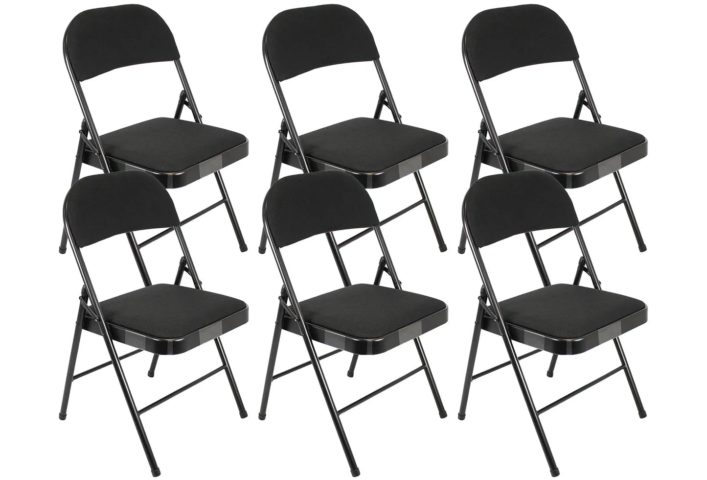 Meta Furniture Fabric Folding Chair with Comfort Cushion