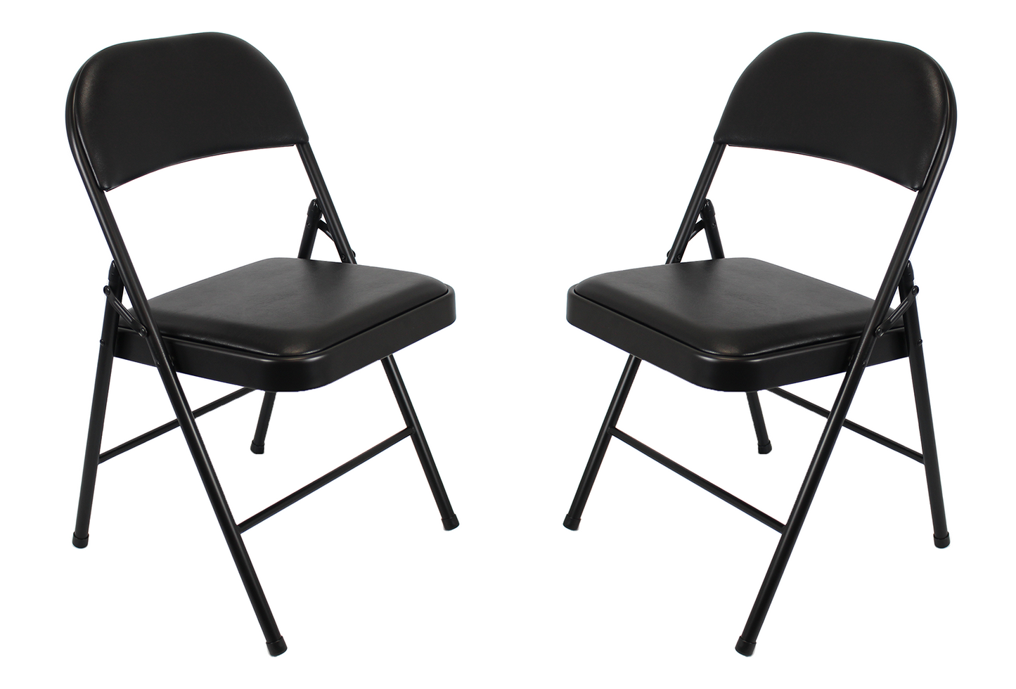 Leather Folding Chair with Padded Seat | Meta Furniture
