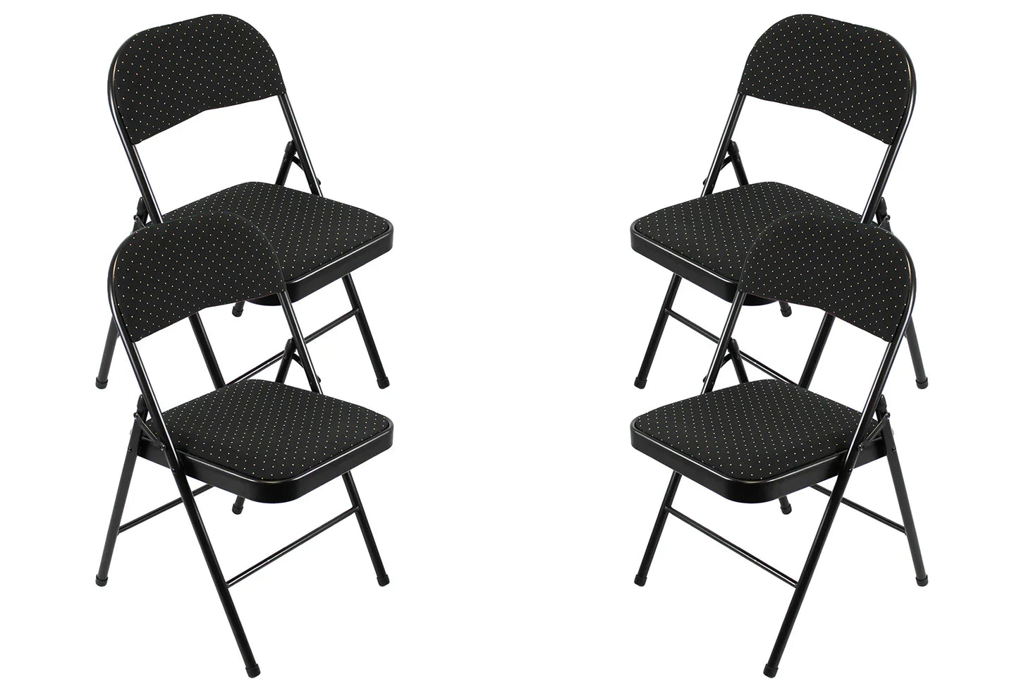 Meta Furniture Fabric Folding Chair with Comfort Cushion