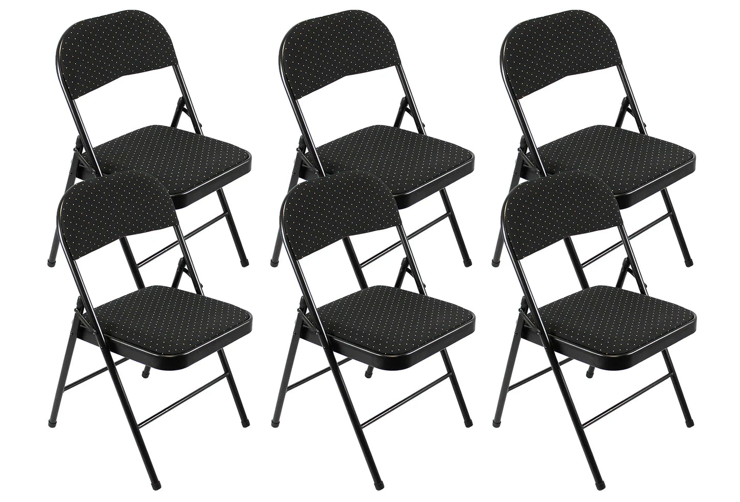 Meta Furniture Fabric Folding Chair with Comfort Cushion