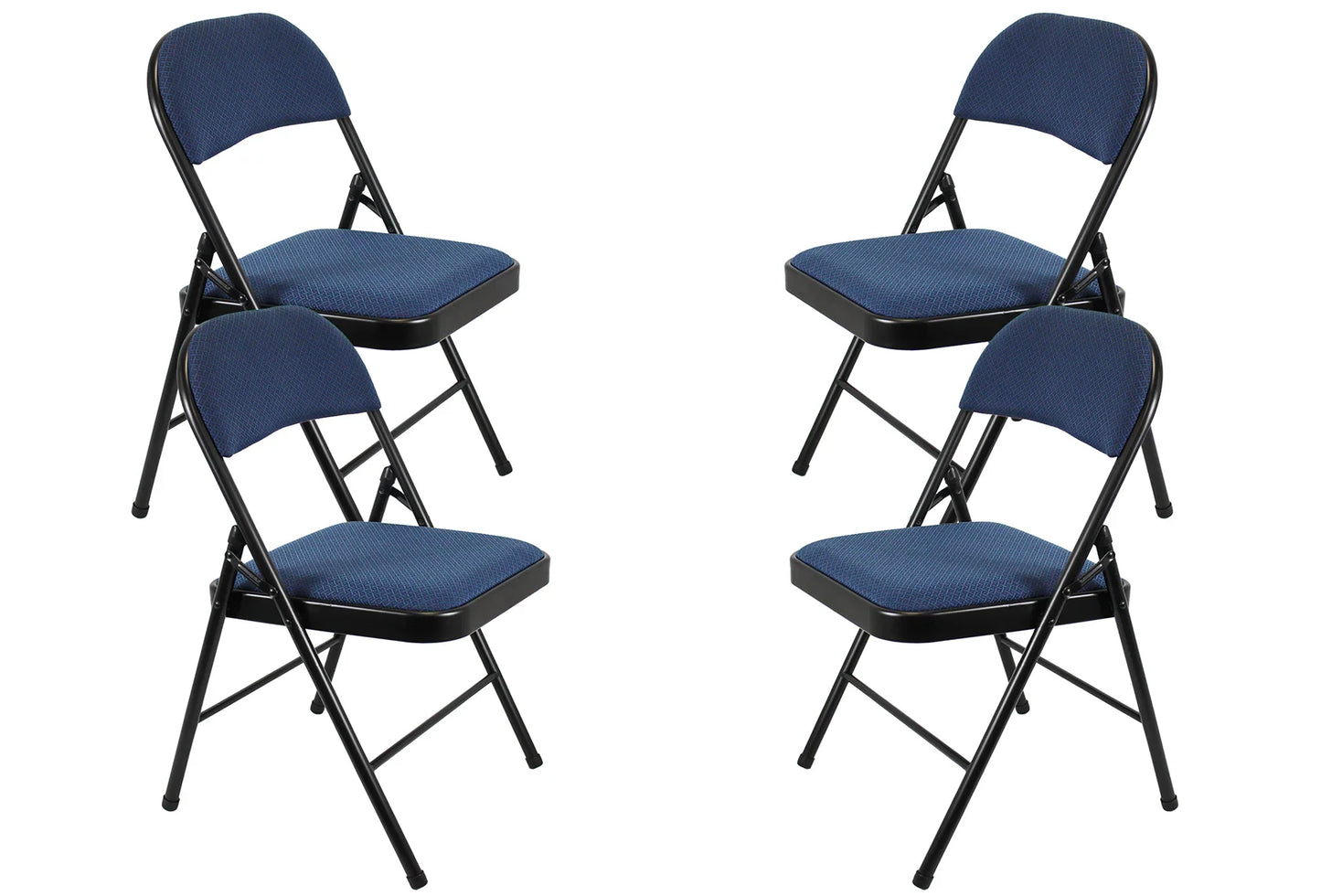 Meta Furniture Fabric Folding Chair with Comfort Cushion