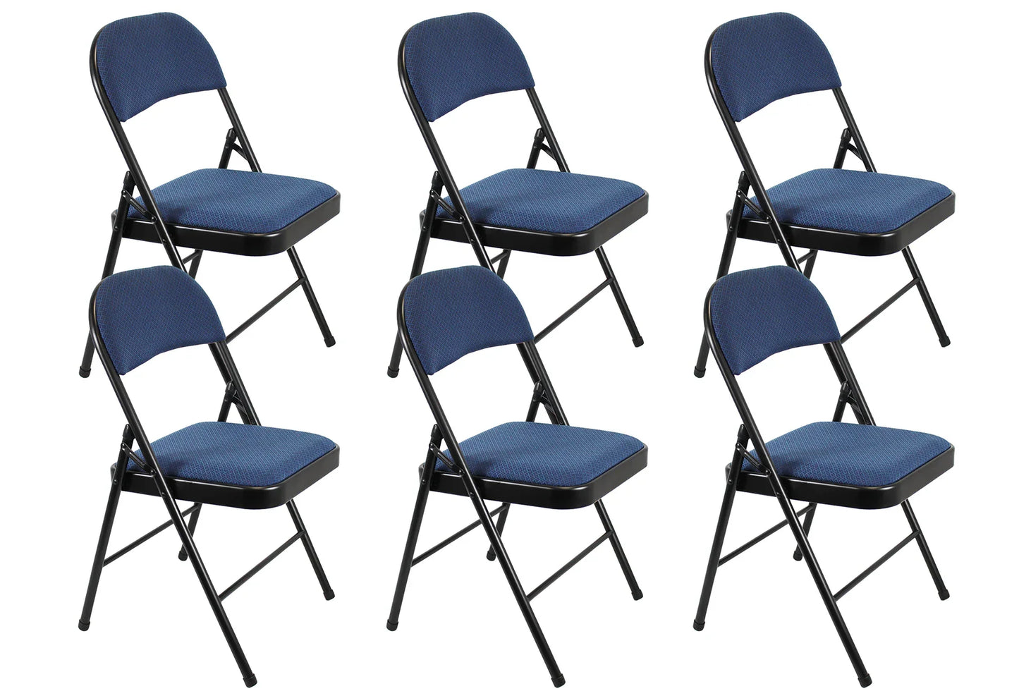Meta Furniture Fabric Folding Chair with Comfort Cushion