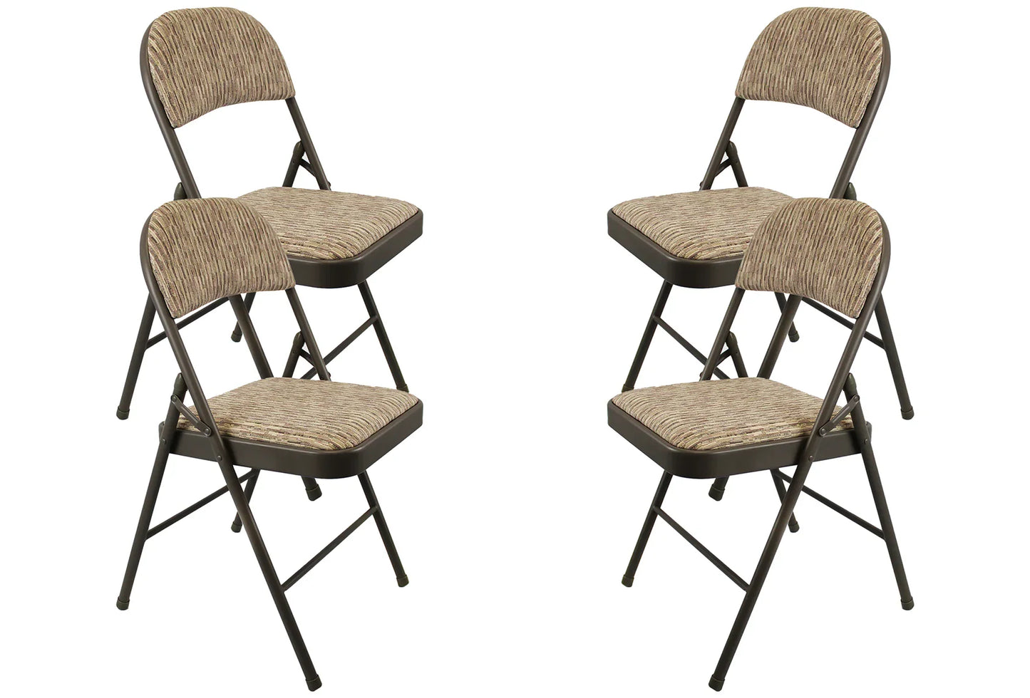 Meta Furniture Fabric Folding Chair with Comfort Cushion