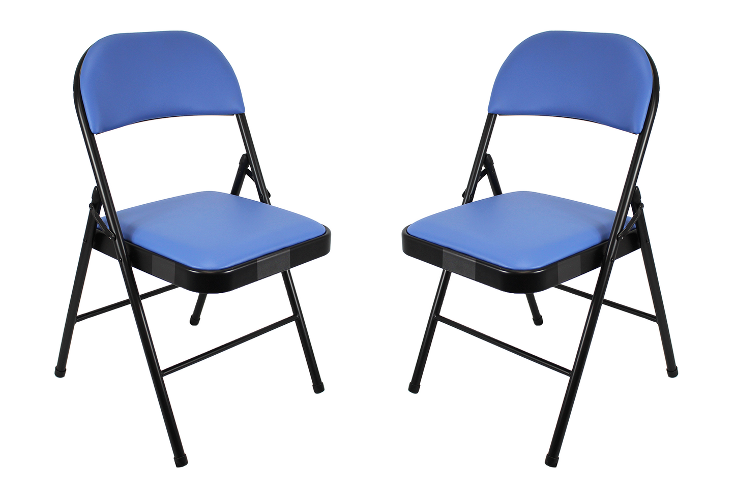 Leather Folding Chair with Padded Seat | Meta Furniture