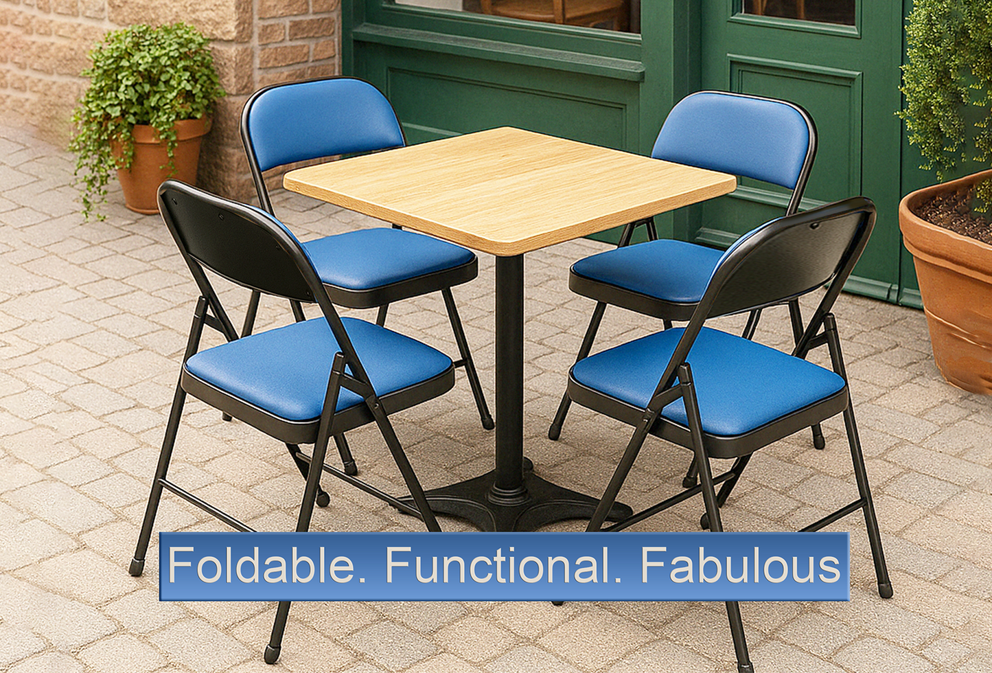 Leather Folding Chair