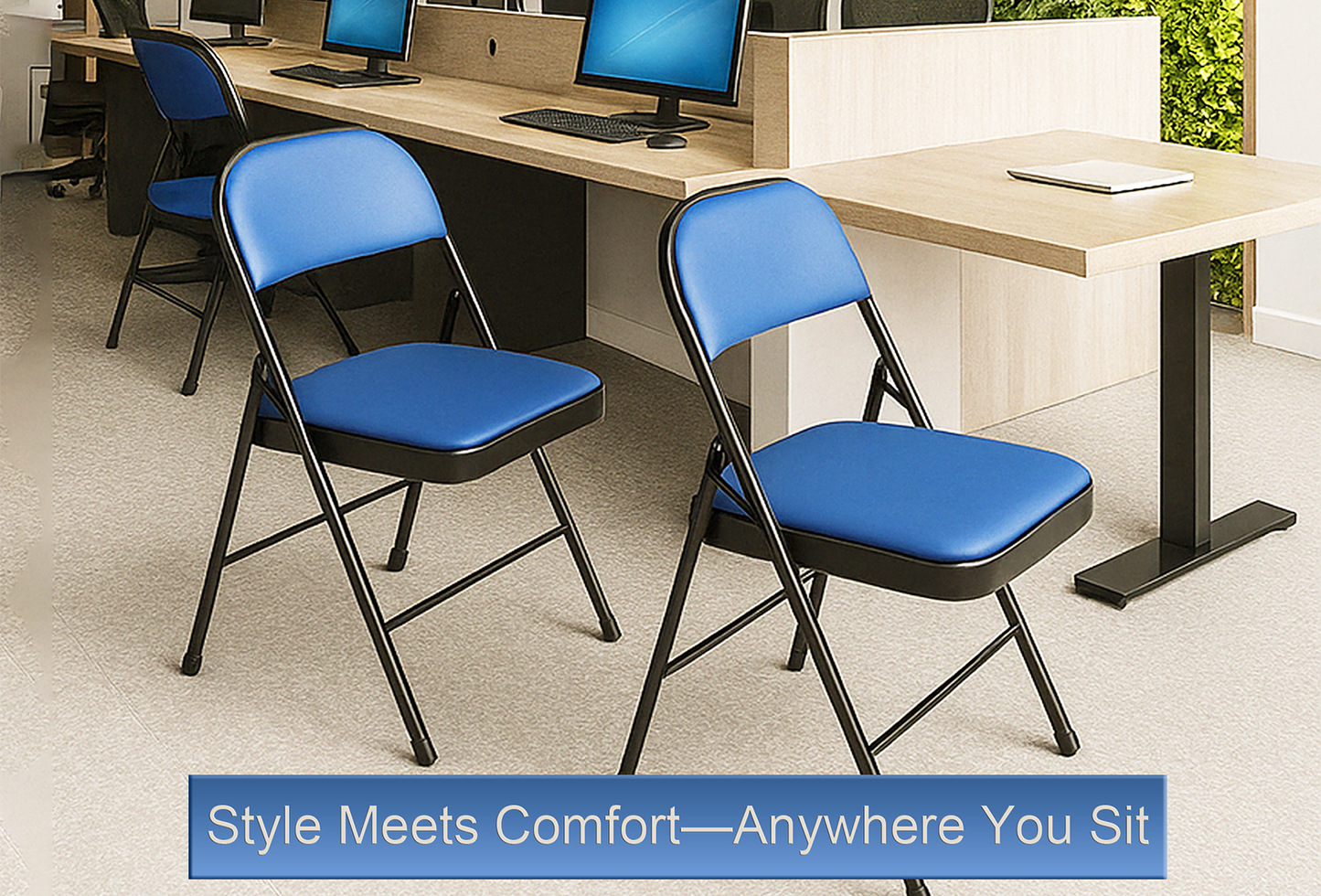 Leather Folding Chair