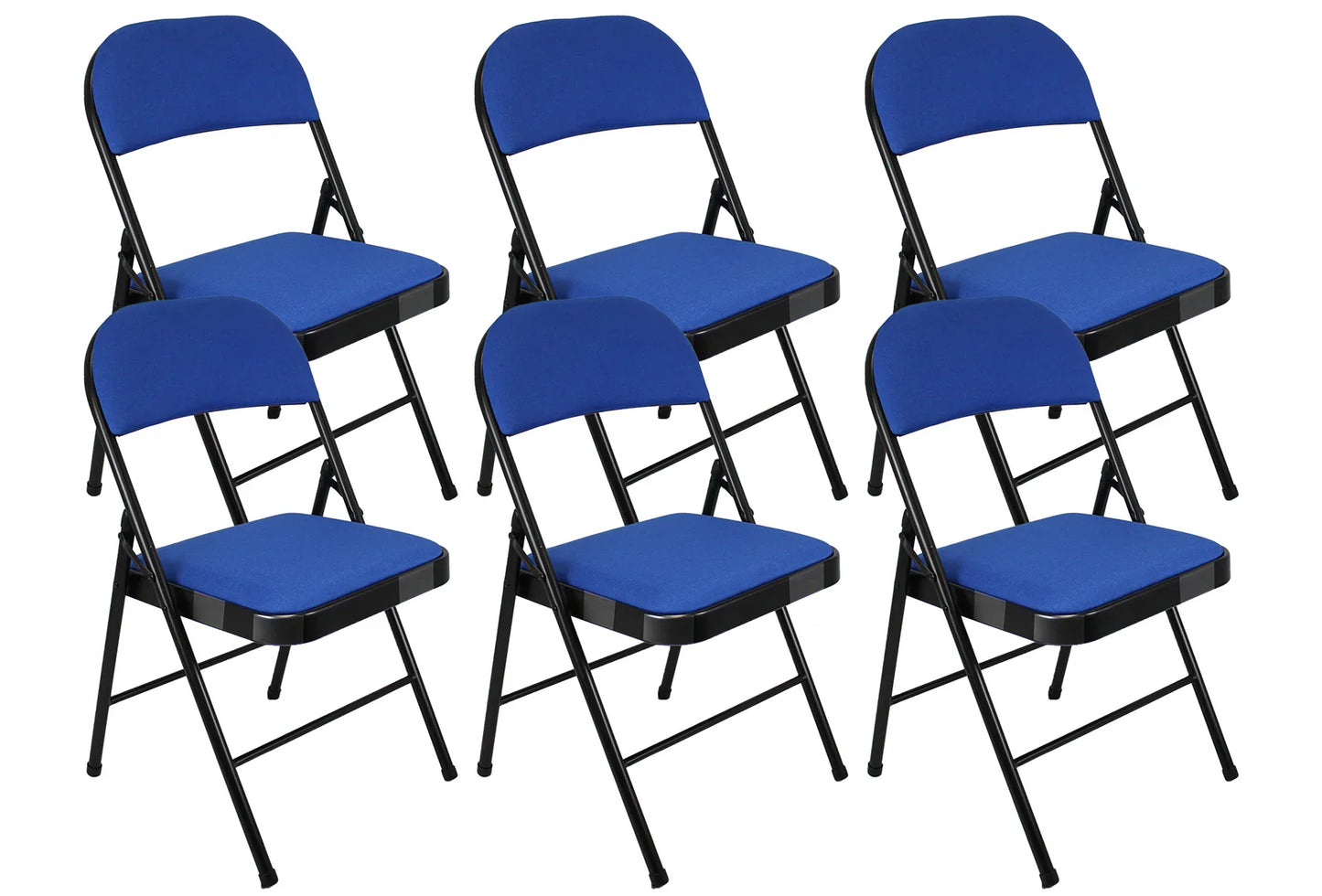 Meta Furniture Fabric Folding Chair with Comfort Cushion