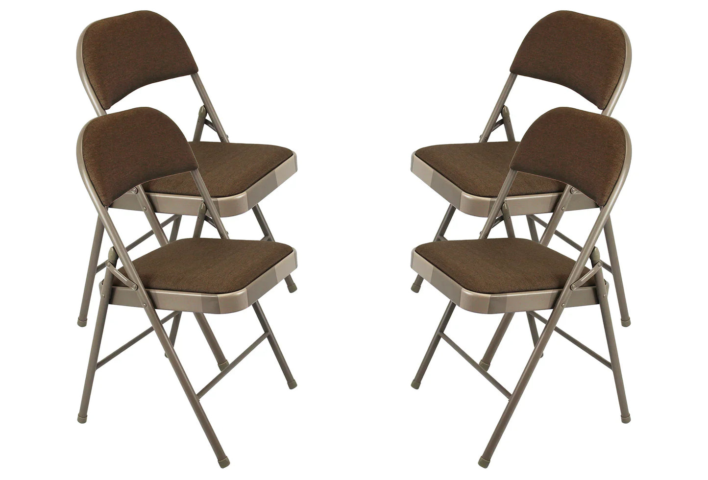 Meta Furniture Fabric Folding Chair with Comfort Cushion