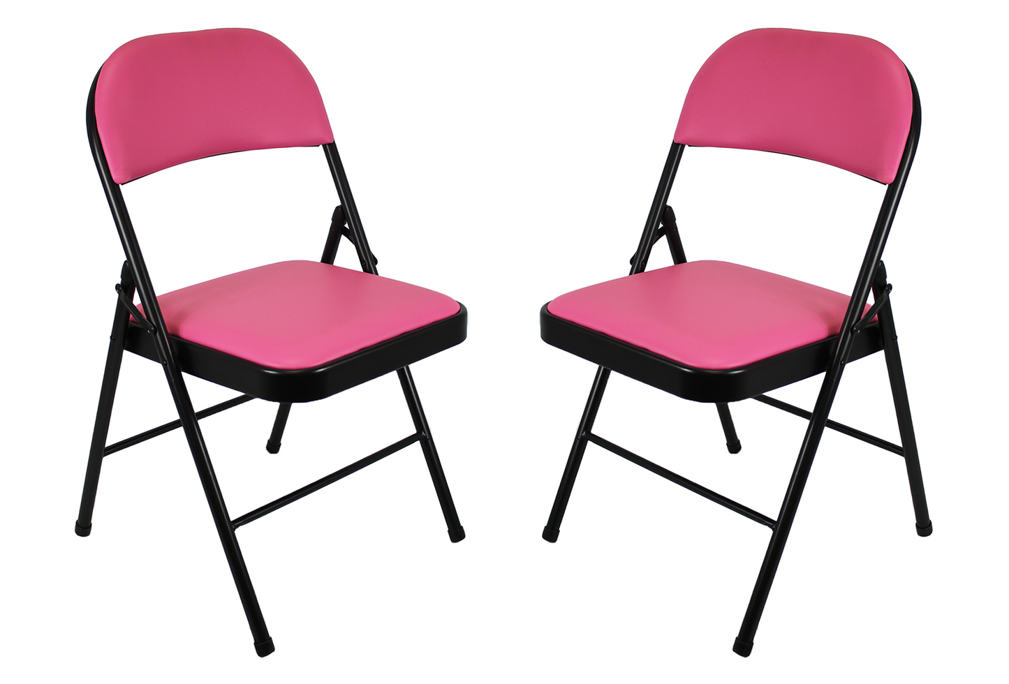 Leather Folding Chair with Padded Seat | Meta Furniture