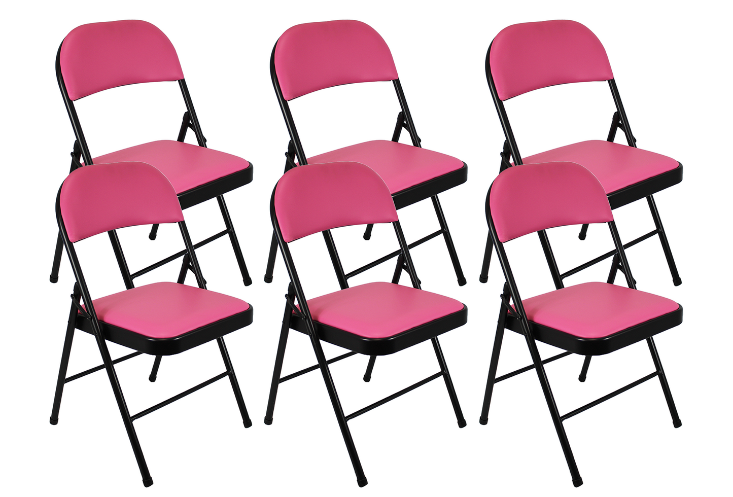Leather Folding Chair with Padded Seat | Meta Furniture