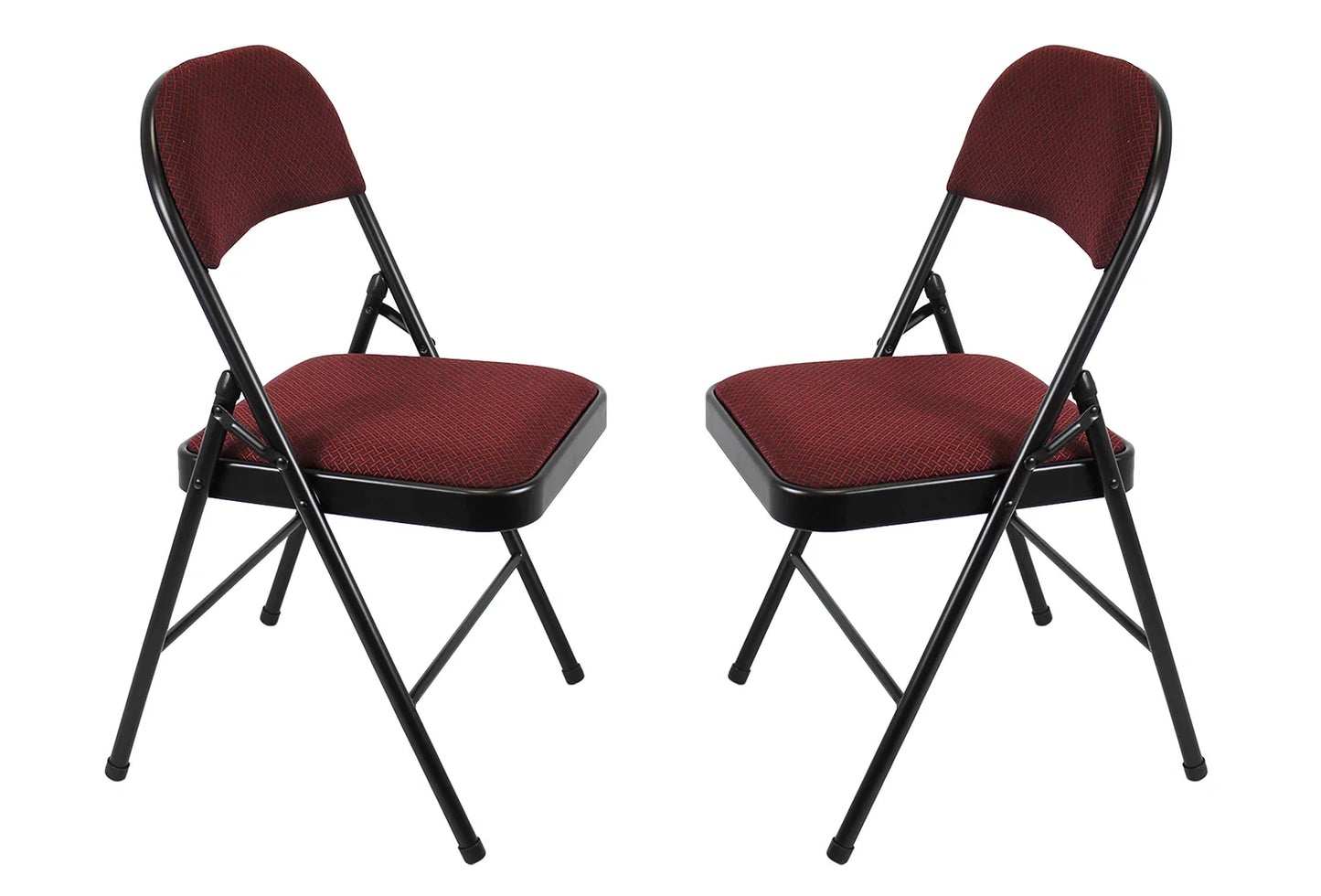 Meta Furniture Fabric Folding Chair with Comfort Cushion