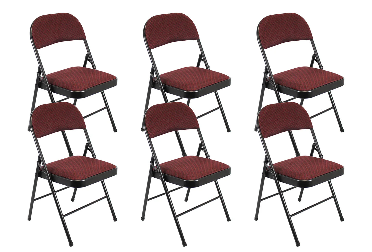 Meta Furniture Fabric Folding Chair with Comfort Cushion