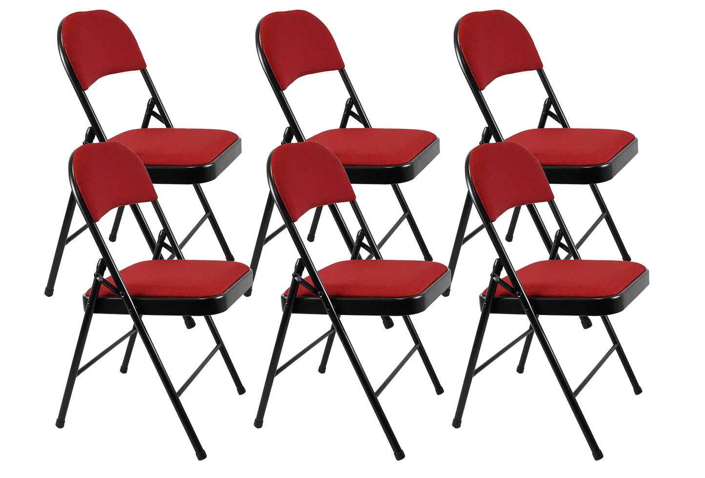 Meta Furniture Fabric Folding Chair with Comfort Cushion