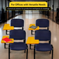 Meta Furniture Leather Stacking Chair With Tablet Desk
