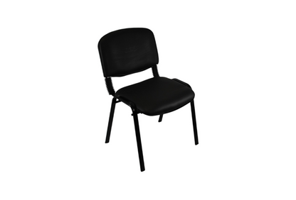 Meta Furniture Leather Stacking Chair with Padded Seat