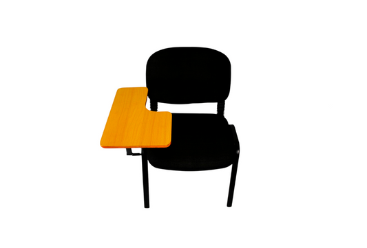 Meta Furniture Leather Stacking Chair With Tablet Desk