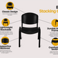Meta Furniture Plastic Stacking Chair for Office