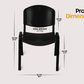 Meta Furniture Plastic Stacking Chair for Office