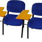 Meta Furniture Fabric Stacking Chair With Tablet Desk